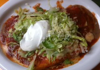 Bean Burrito & Cheese Enchilada @ La Quetzalteca, Smyrna, DE
