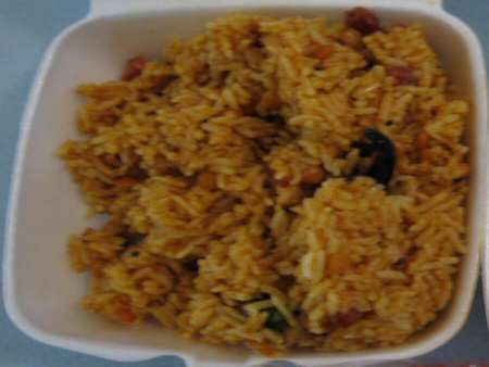 de hindu temple canteen tamarind rice 