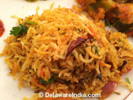 Nirvana Veg Biryani © DelawareIndia.com