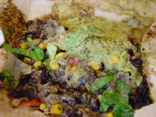 Taco Bell Cantina Burrito Steak stuffing- Image © DelawareIndia.com