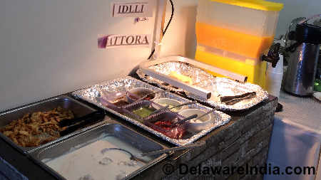 Tandoori Restaurant Newark Empty Idli Tray at Buffet Counter image © DelawareIndia.com